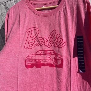 Barbie Women's Classic Convertible Short Sleeve Graphic Tee Shirt XXL NWT